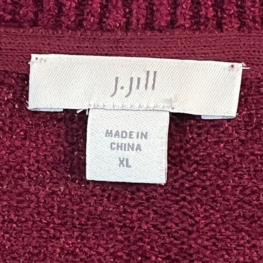 J Jill Womens Crew Neck Lightweight Tunic Sweater Dopamine - Red, Size XL - Picture 4 of 6
